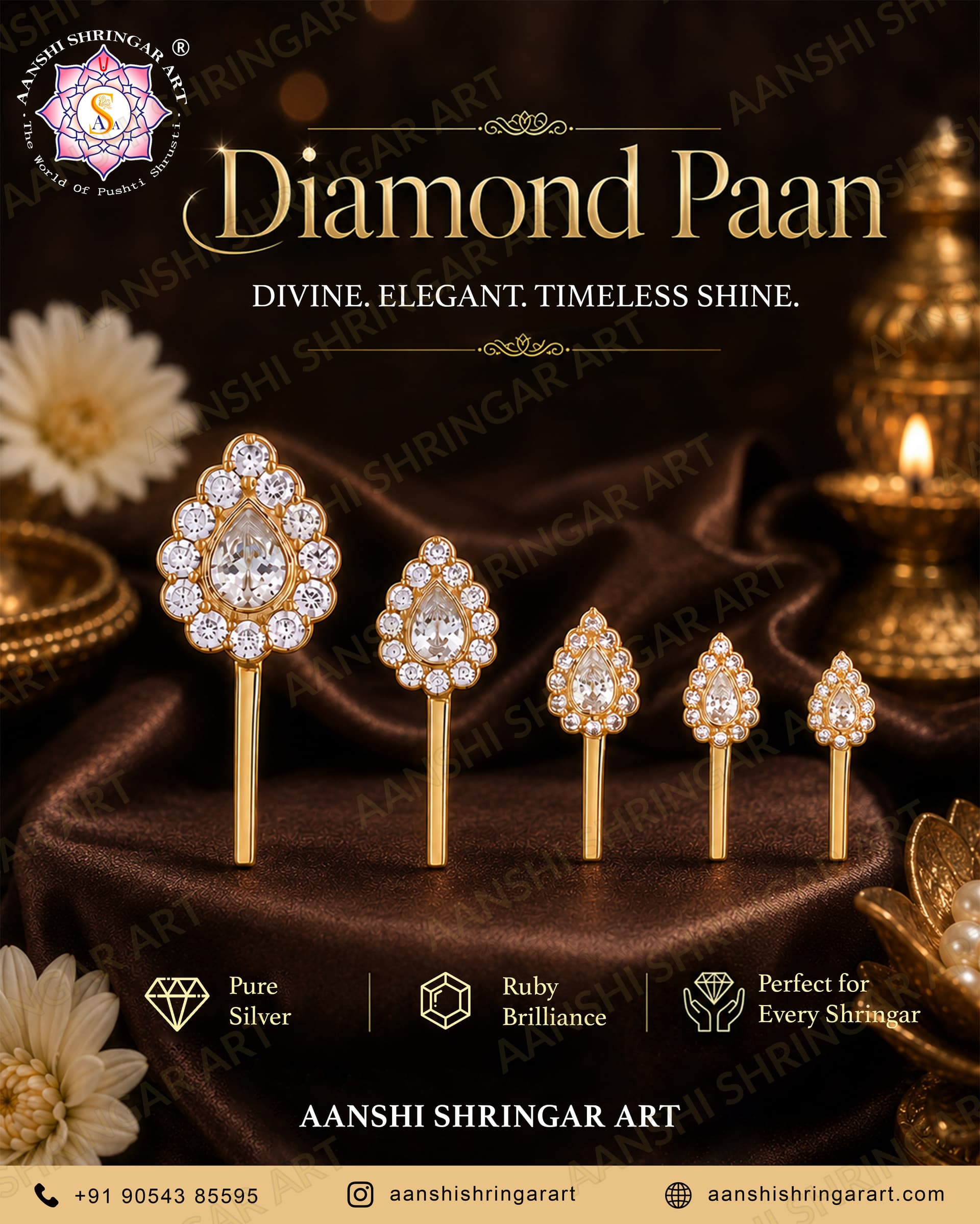 Heera(Diamond) Paan For Thakorji No.7 | Aanshi Shringar Art
