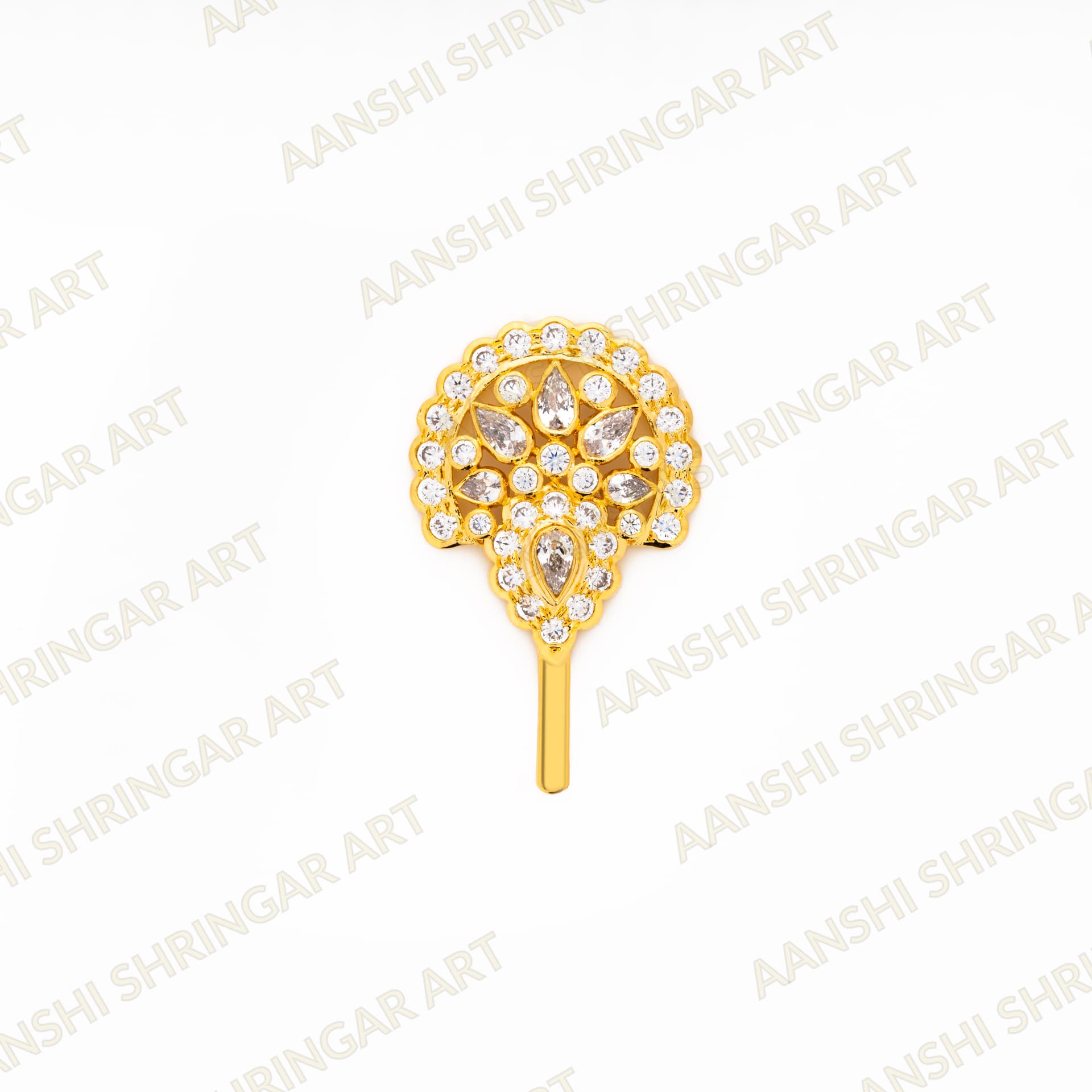 Heera(Diamond) Ghera for Thakorji No.4 – Pushtimarg Shringar — view 2