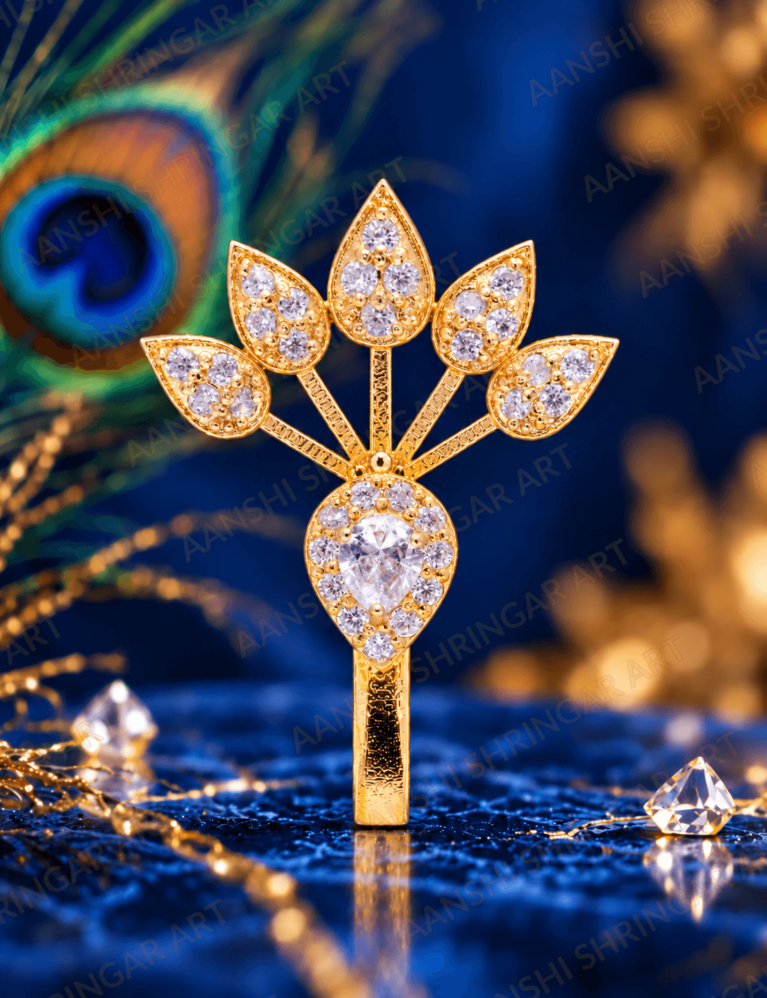 Heera(Diamond) Morshikha — Silver Morshikha | Aanshi Shringar Art