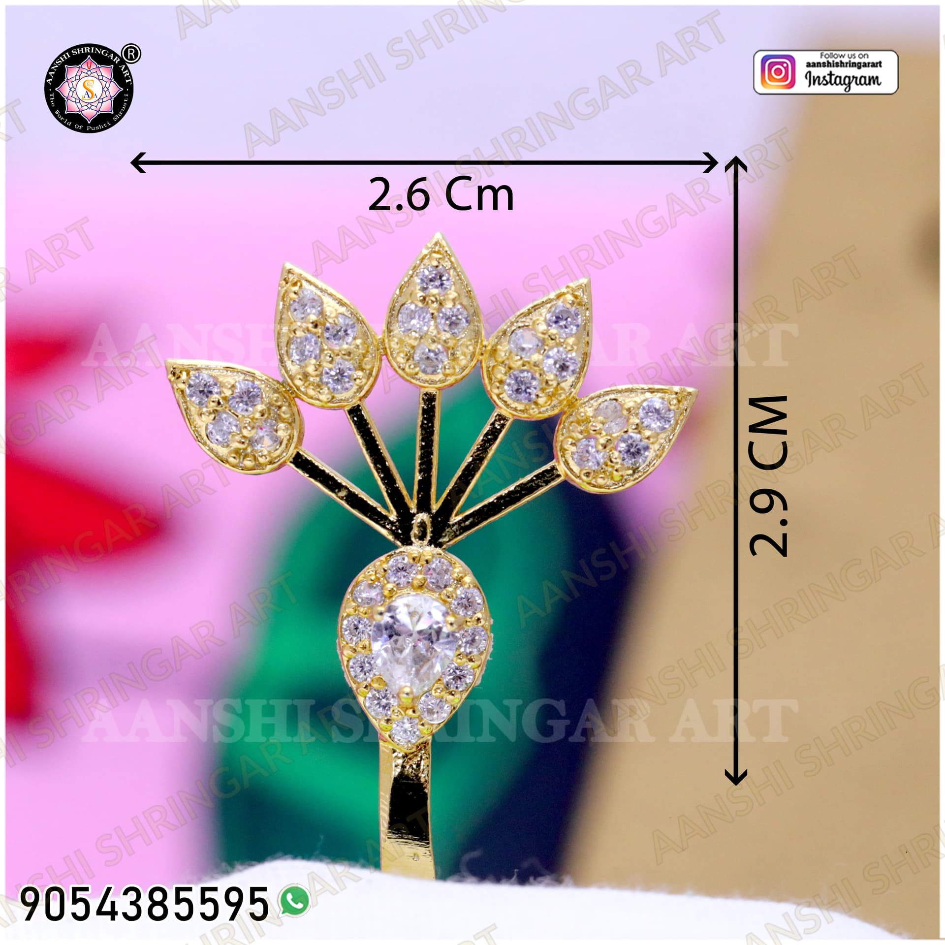 Heera(Diamond) Morshikha — Silver Morshikha | Aanshi Shringar Art
