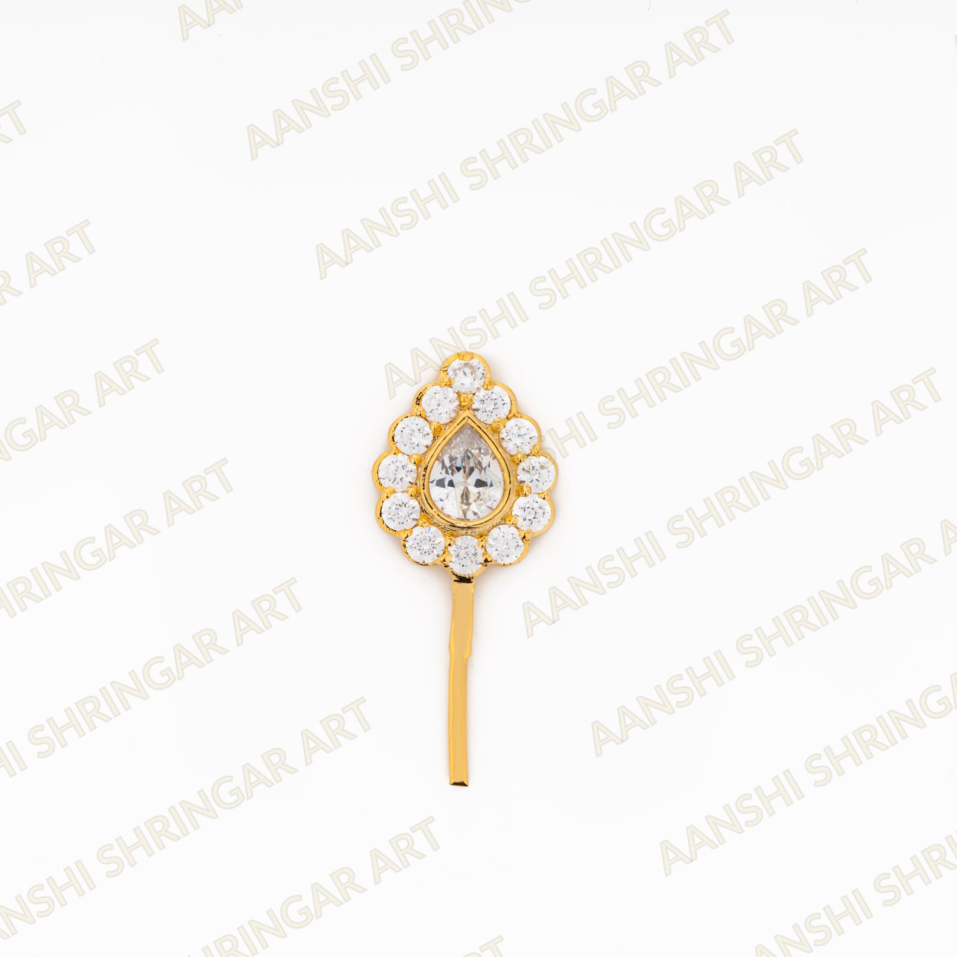 Heera(Diamond) Paan For Thakorji No.5 — Heera(Diamond) Paan For Thakorji No.5 is a beautifully crafted shringar accessory designed for the graceful… | Aanshi Shringar Art