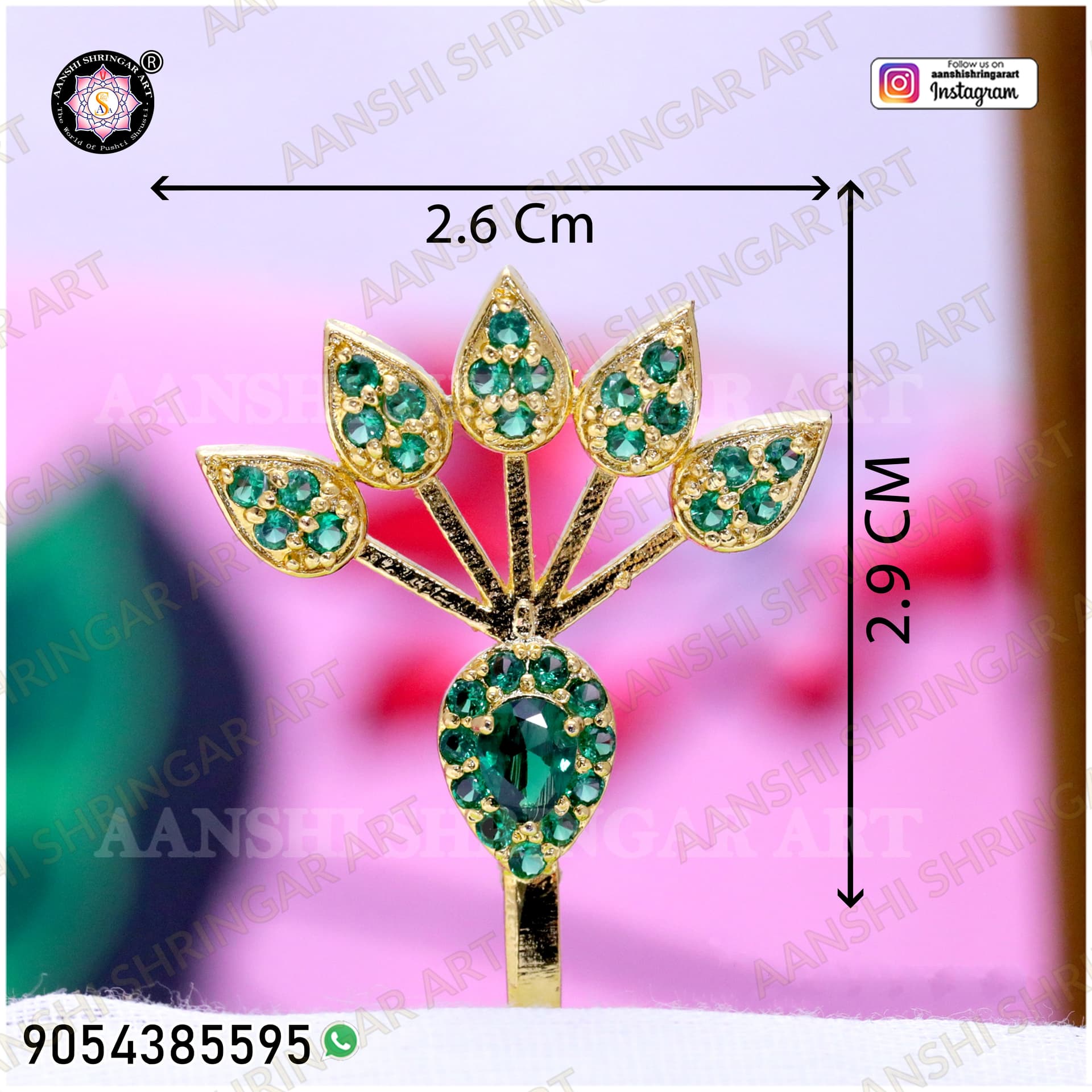 Panna(Emerald) Morshikha | Aanshi Shringar Art