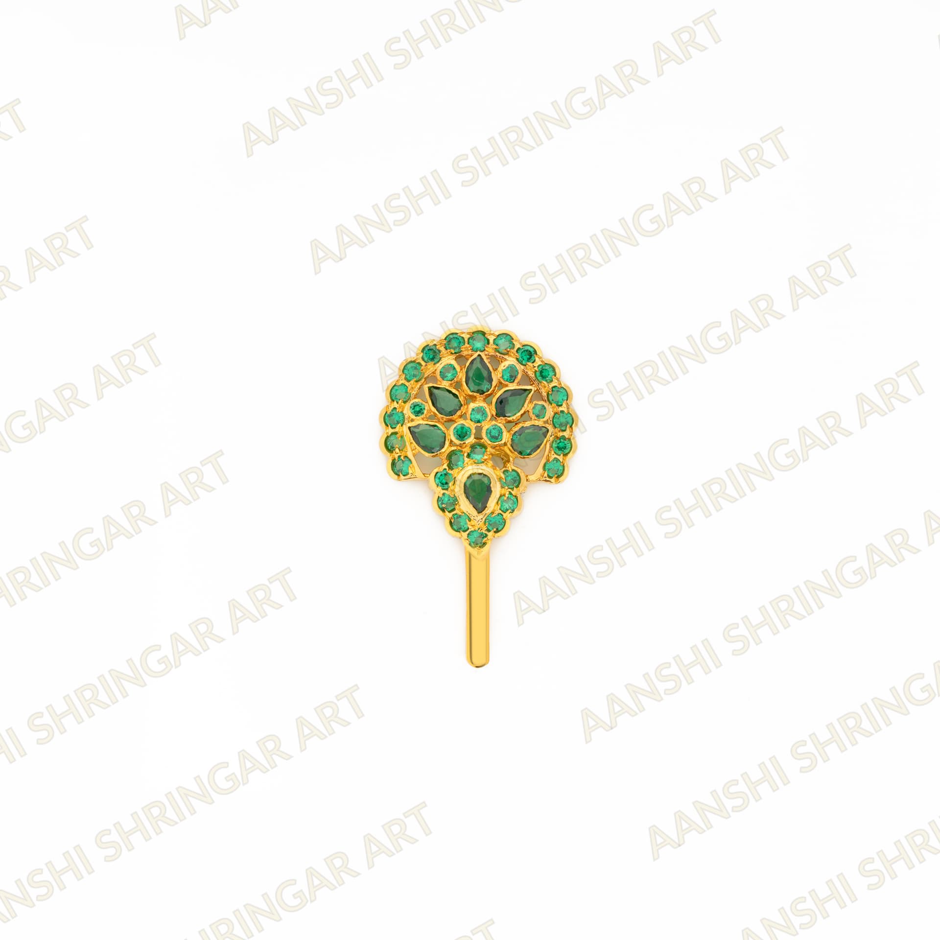 Panna(Emerald) Ghera for Thakorji No.2 – Pushtimarg Shringar — view 2