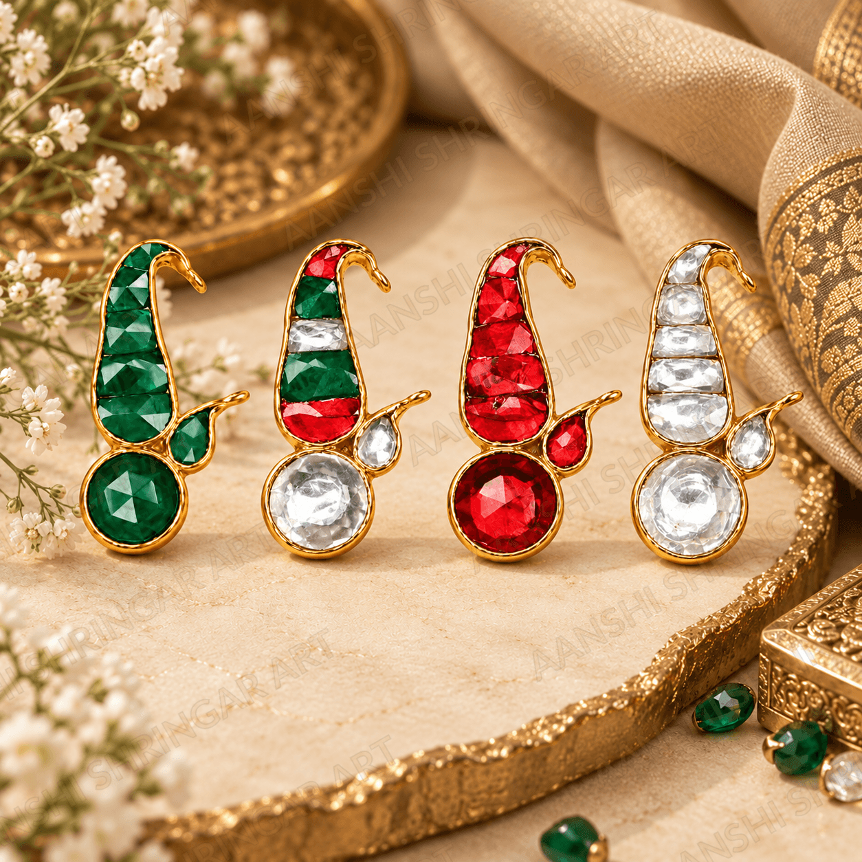 Pack of 4 of Jadtar Shishphul | Aanshi Shringar Art