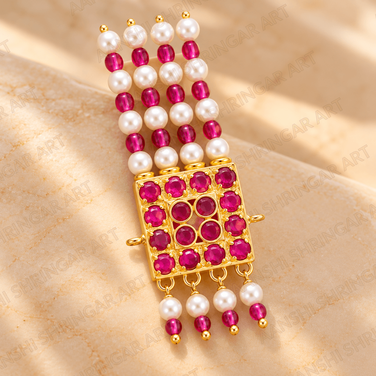 Manek(Ruby) Sahera for Thakorji No.3 – Pushtimarg Shringar