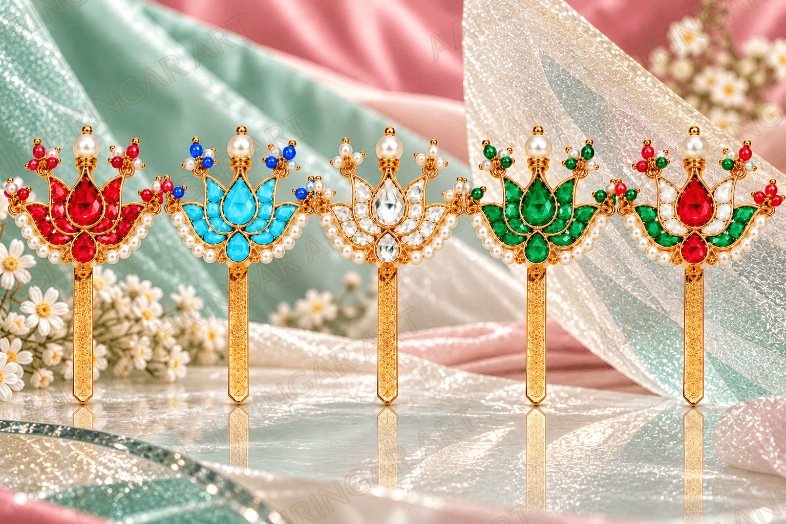 Jadtar Kamal Chandrika for Thakorji – Pack of 5 Pushtimargiya Shringar
